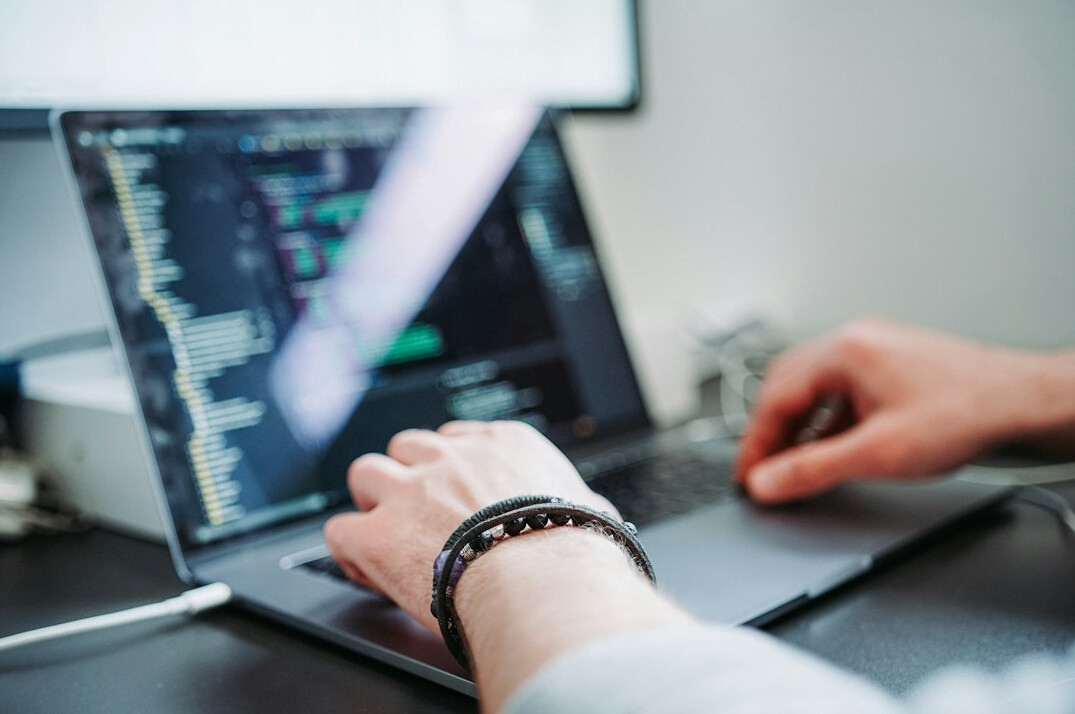programmer analyzing risk data