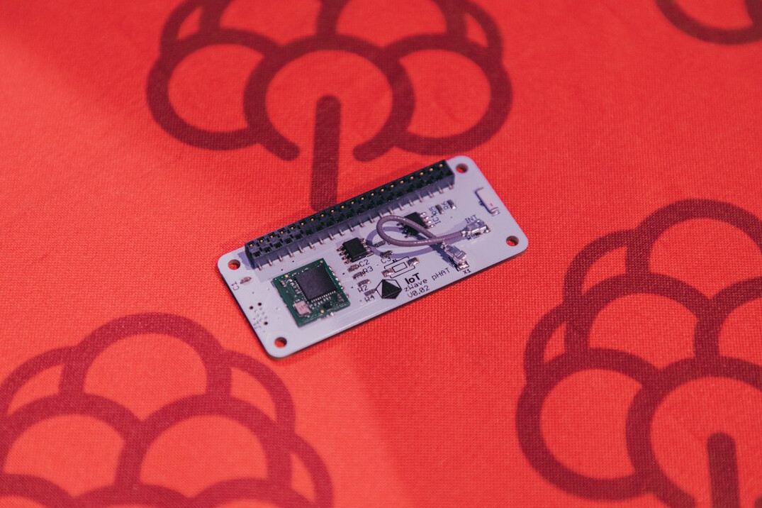 Digital security padlock icon over a circuit board